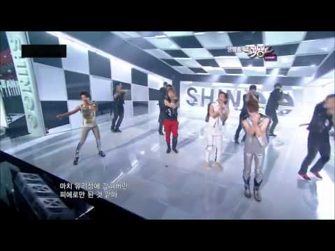 100723 SHINee - Up & Down + Lucifer {Music Bank Comeback Stage}