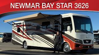 A preview image of the linked video showcasing 2022 Newmar Bay Star 3626