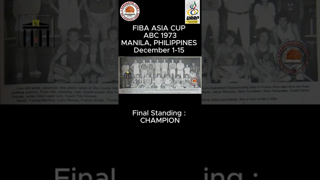 GameNatin.com's Classics - 1973 Philippine basketball team