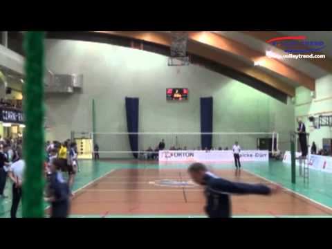 Patryk Strzezek, White/Green T-shirt #3, AZS Politechnika Warsaw - Czarni Radom