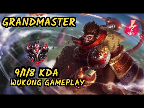 Harambe (WUKONG) vs RYZE - 9/1/8 KDA MID GAMEPLAY - NA Ranked GRANDMASTER