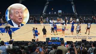 Trump heads to the NBA Finals. Here's why it's causing a stir
