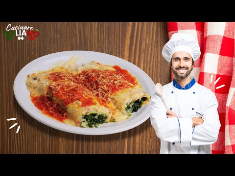 🍝 Cannelloni ripieni di ricotta, spinaci, noci al profumo di arancia: | Perfetti per  la Famiglia! 💖