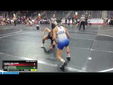 117 Lbs Cons. Round 4 - Alena Williams, Team Arkansas Vs Liz Donovan, Team New Hampshire 629d