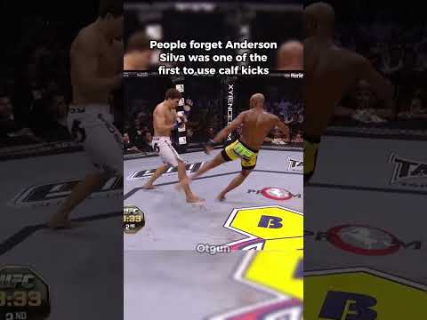 Anderson Silva PIONEERED Calf Kicks in the UFC #mma #ufc