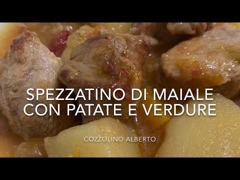 Spezzatino di maiale, con patate e verdure
