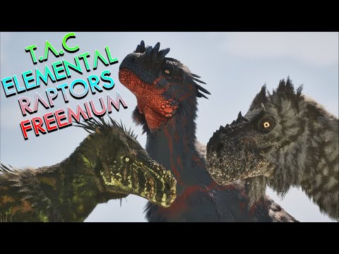 Element Powered Raptors | T.A.C. Elemental Raptors Freemium | ASA Mod Trailer