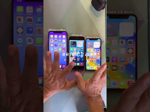 Boot test iPhone xs max vs iPhone se vs iPhone 12 mini