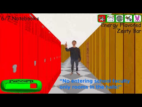 Causing chaos in Baldi's Basics Plus