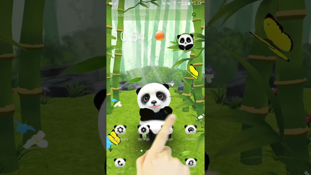 3D Panda Theme