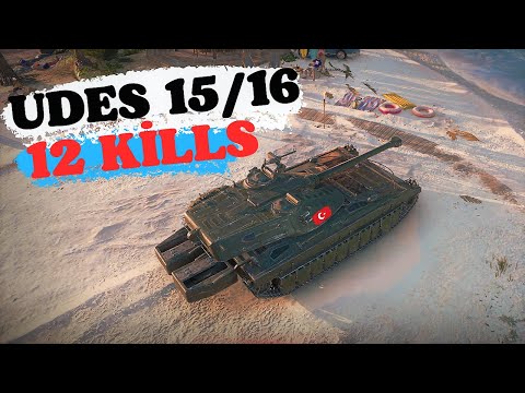 Epic UDES 15/16 World of Tanks Gameplay: Unbelievable 12-Kill Victory! | New Wot Replays