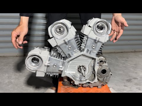 How I made 1 engine (W3), 3 cylinders 45•