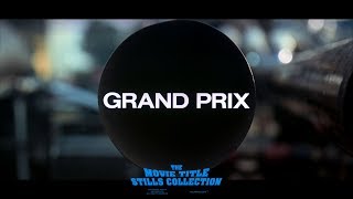 Grand Prix (1966) title sequence