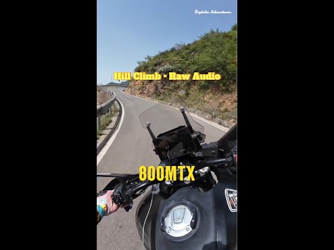 Raw audio: 800mt hill climb—narrow tunnels, steady pull #800mt #mountainroad #pov