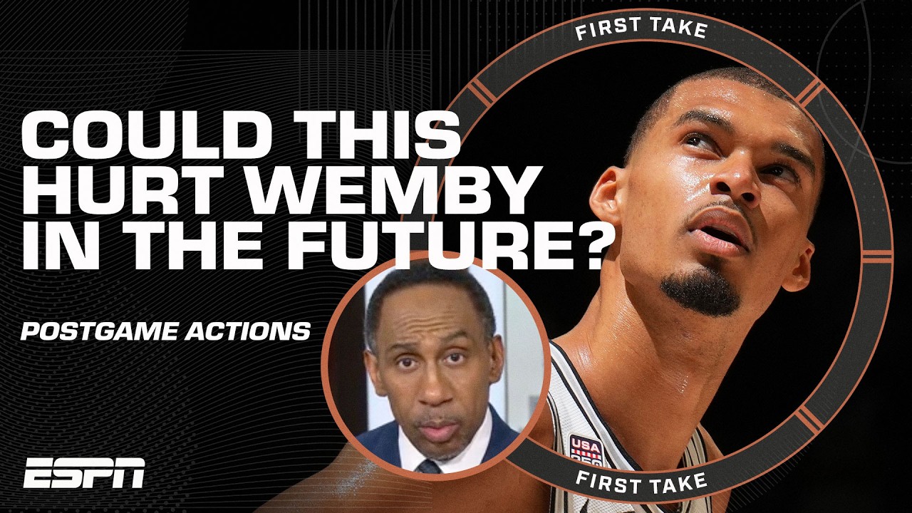 Should Wemby have to SHAKE HANDS after a loss? 👀 Big Perk makes it PERSONAL | First Take