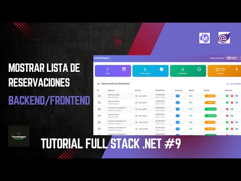Curso Full STACK NET 09 Mostrar Lista de Reservaciones