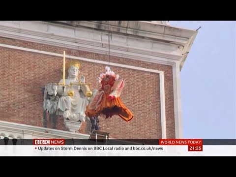 Carnival of Venice (Italy) - BBC News - 16th February 2020