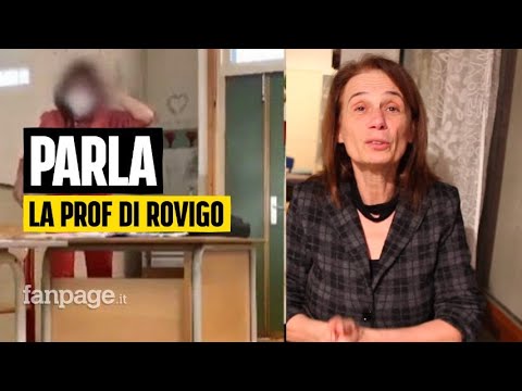 A teacher shot in Rovigo with a pellet gun reports her students: "It was a very painful decision."