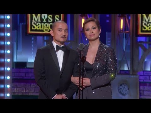 Lea Salonga and Jon Jon Briones at the Tony Awards