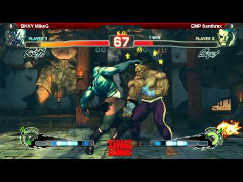 SSF4AE @ Savage Saturdays: EMP Santhrax (Sagat) vs BKNY MikeG (Seth)