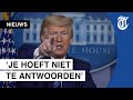 Trump onderbreekt viroloog tijdens persconferentie
