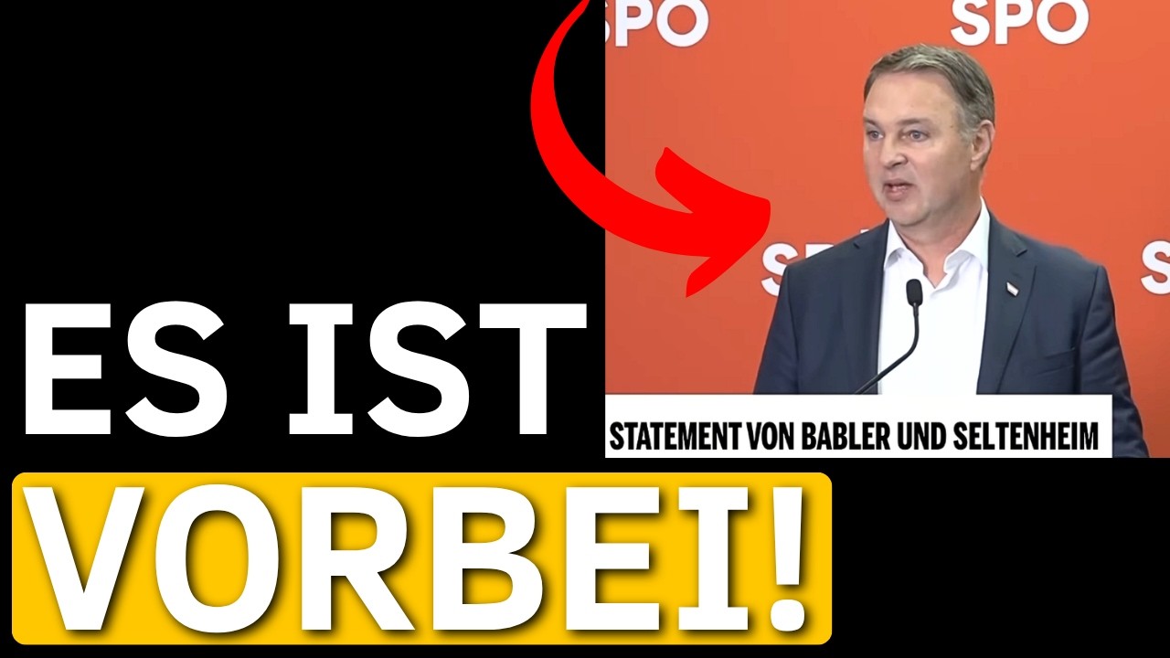 Babler ist Geschichte und mit ihm gleich die GESAMTE SPÖ!