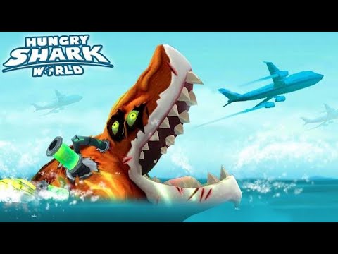 atomic shark UNLOCKED 🔓|HUNGRY SHARK WORLD 🌍|HAPPY MOD APK