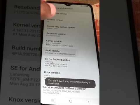 Turn on Developer Mode on Samsung Galaxy F12