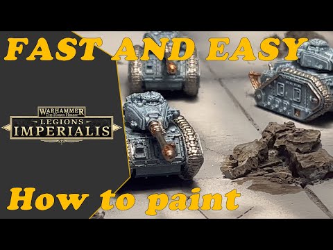How to Paint a Legion Imperialis Solar Auxilia Leman Russ FAST and EASY