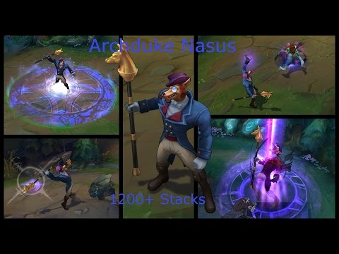 Insane One Hit Nasus 1200+ Stacks!