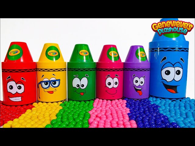 Best Toy Learning Video for Toddlers and Kids Learn Colors with Surprise Crayons! SDDEFAULT Thumbnail