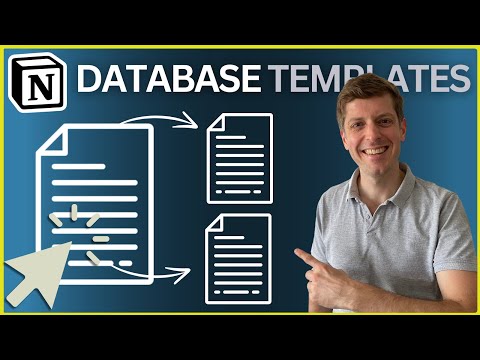 HOW TO Create NOTION Database Templates | Simple TUTORIAL