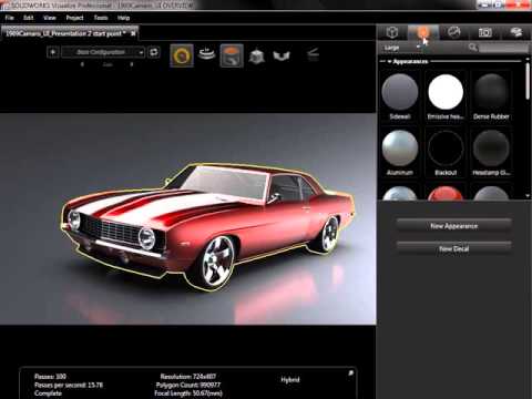 SOLIDWORKS Visualize Tutorial Interface Overview