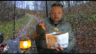 Tarp Fortress Sleet & Freezing Rain Camp - Cold, Wet and Iced Up Adventure
