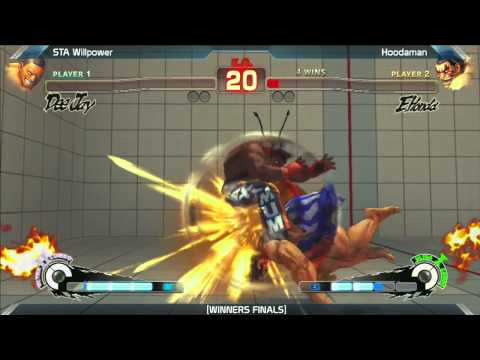 SSF4 AE 2012 STA Willpower vs Hoodaman Winners Finals |Saturday Night Snapback 5.4
