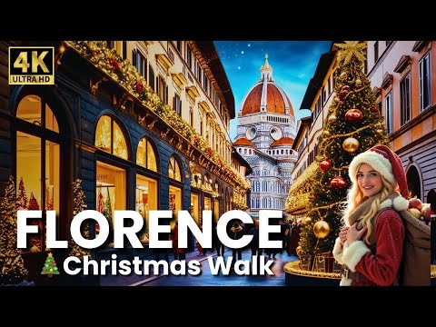 Is this the Most Magical Christmas in Florence?🇮🇹 | Experience Like a LOCAL | 4K Walking Tour