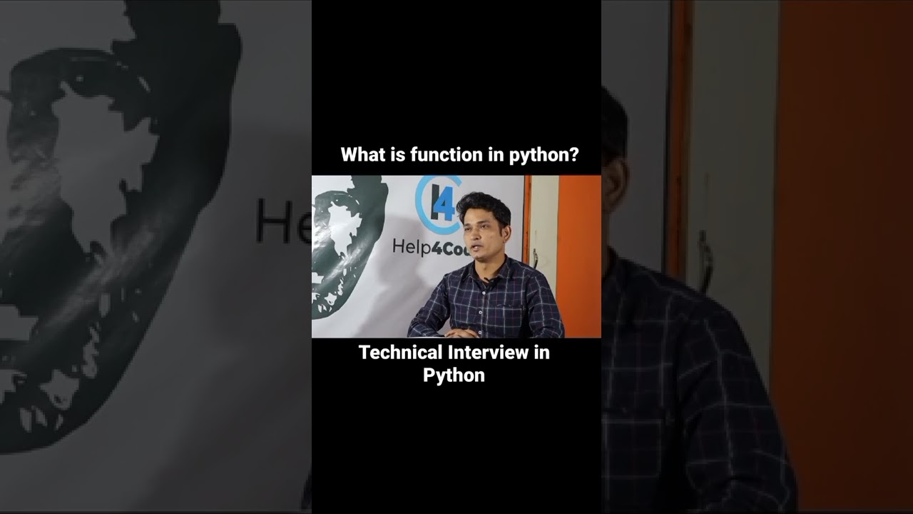 What is function in python? by Prashant Jha | #python #function #interview