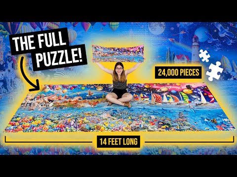 PUTTING TOGETHER THE FULL PUZZLE (24,000 Piece Puzzle - Part 6 of 6)
