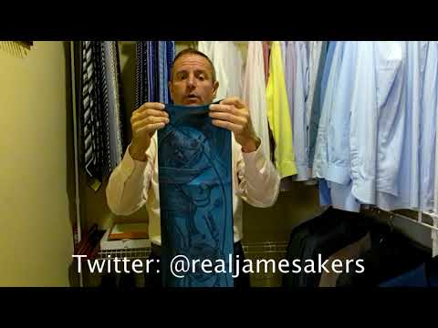 How to Turn a Square Scarf into an Ascot | Hermes Scarf, Zegna Suit, Salvatore Ferragamo Belt, Shoes