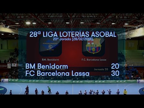LIGA LOTERIAS ASOBAL J20 BM Benidorm - FC Barcelona Lassa 20 - 30