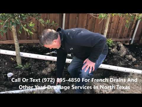 French Drain Contractor In McKinney And Collin And Grayson County