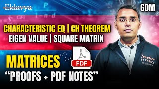 JEE Advanced 2025 | Cayley-Hamilton Theorem & Characteristic Equation | GOM Explained