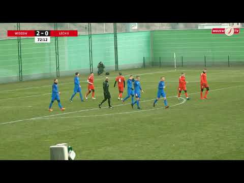 Widzew Łódź - Lech II Poznań 3:0 - Bramka Jakuba Jasińskiego