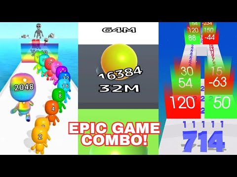 Ball Run Infinity vs Man Runner 2048 vs Merge Number Run Master | Epic Gameplay Comparison 2025