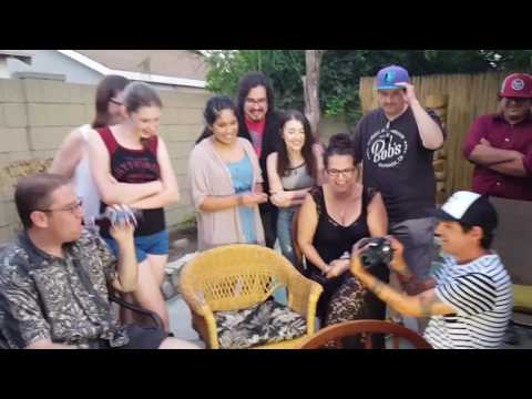 Justin Scarred being very funny B-Cam