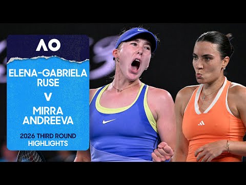 Elena-Gabriela Ruse v Mirra Andreeva Highlights | Australian Open 2026 Third Round