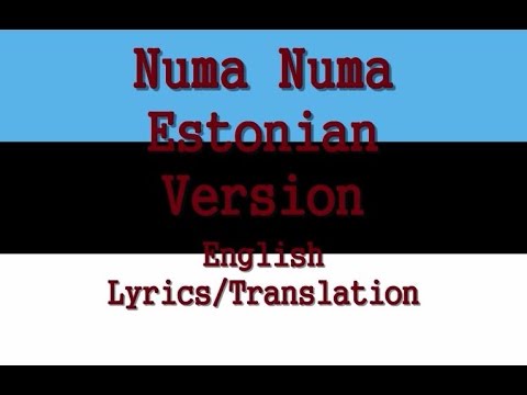 Numa Numa Estonian Version - English Translation