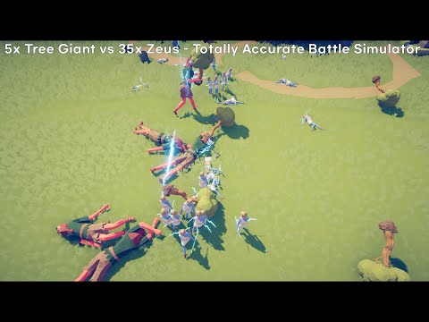 5x Tree Giant vs Every Units or Gods - Totally Accurate Battle Simulator