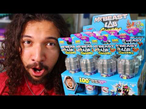 Unboxing FULL CASE of MrBeast Lab Swarms Fusion Series | Day 5