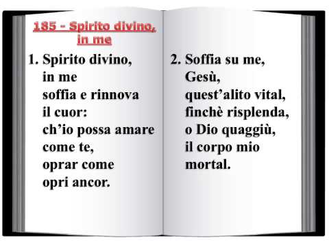 185 Spirito divini, in me - Innario Chiesa Cristiana Avventista del Settimo Giorno 2014